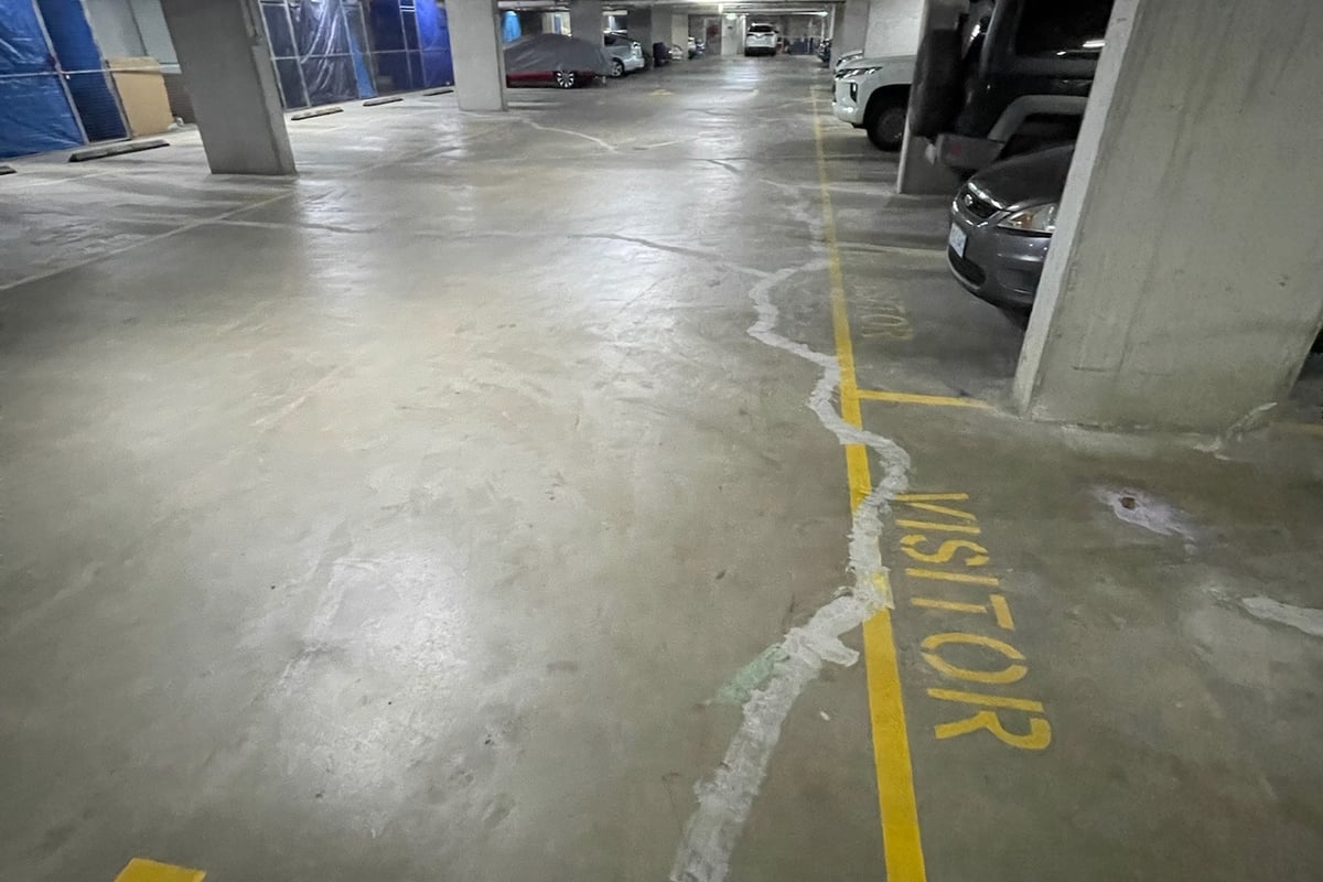 Initial structural assessment documenting crack patterns