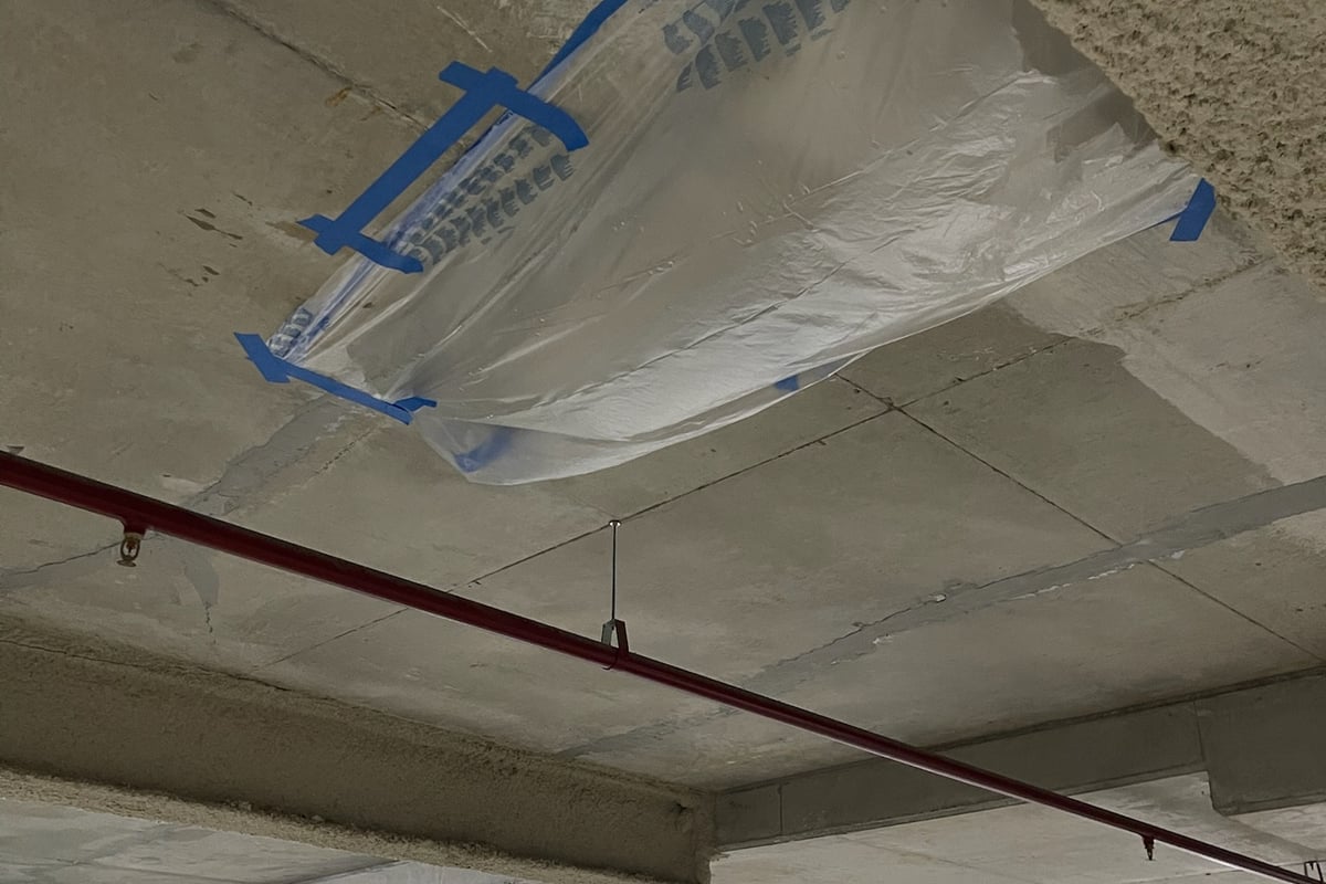 Carbon fibre mesh reinforcement application