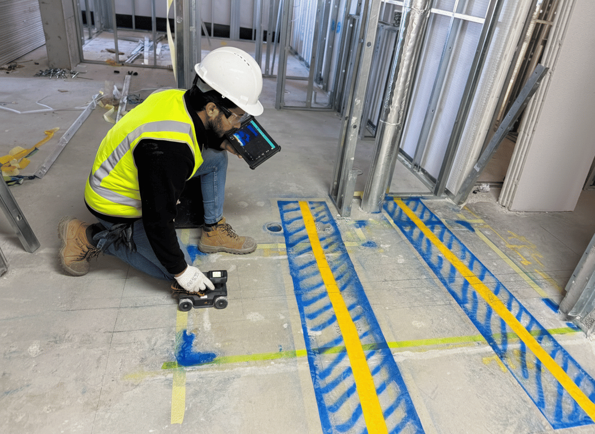 Post-Tensioned Slab Scanning & Controlled Penetration — Rouse Hill