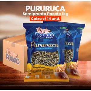 Caixa com 14 pacotes de Pururuca Semi-pronta de 1Kg
