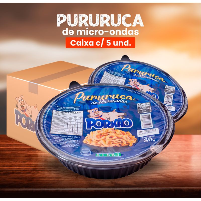 Caixa com 5 bandejas de micro-ondas (80g)