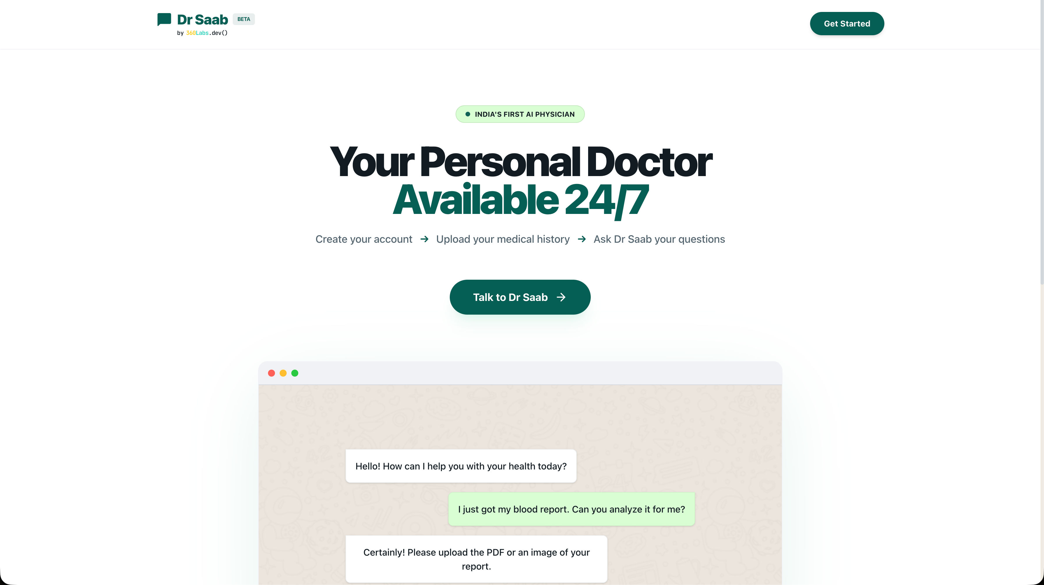  Dr Saab - AI-powered solution by 360Labs
