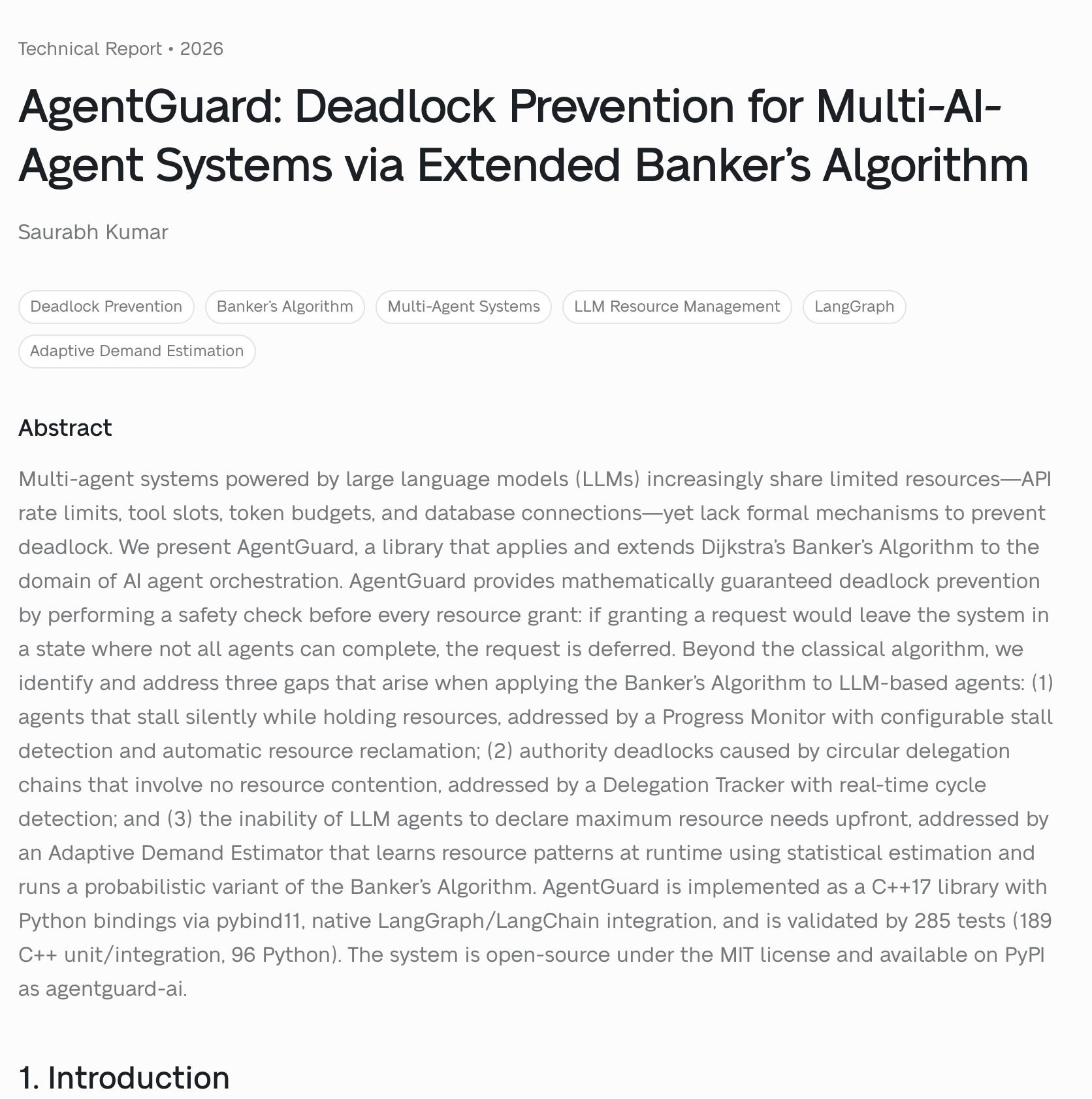 AgentGuard Research Paper