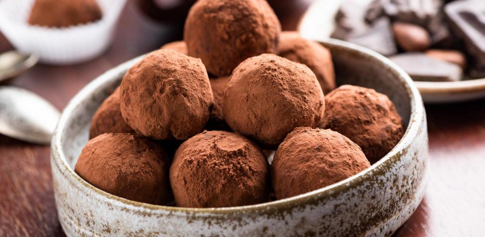 La receta más rápida de trufas de chocolate al microondas