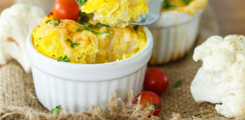 Cómo hacer coliflor gratinada al microondas