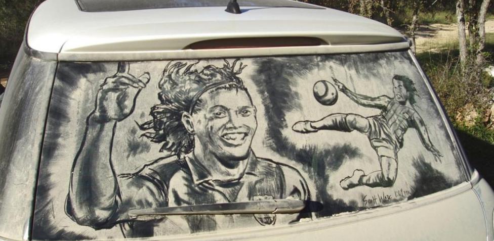 Dirty Car Art o cómo crear alucinantes obras de arte sobre coches sucios