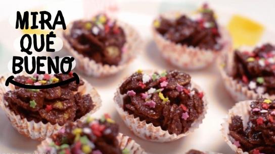 Bombones crujientes de chocolate para preparar en familia