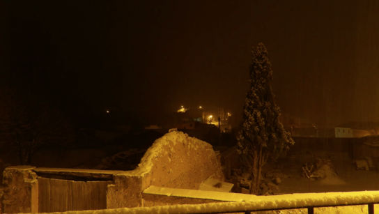 4 horas de nevada resumidas en 50 segundos