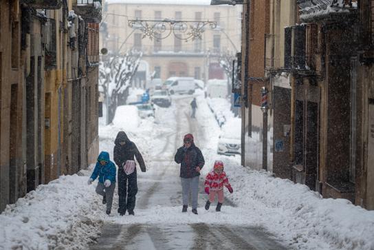 ‘Filomena’ deja huella en Catalunya en su adiós