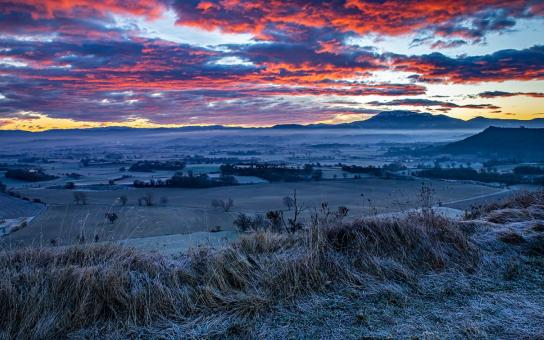 El espectáculo del cielo encendido en Sentfores