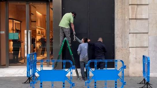 Nuevas protestas en Barcelona y Madrid por el encarcelamiento de Pablo Hasél, en directo