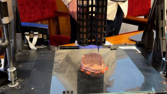 Probamos la carne que se imprime y la mantequilla sin leche