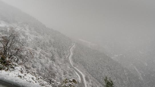 El rastro de la DANA: nevadas, lluvias y... arco iris