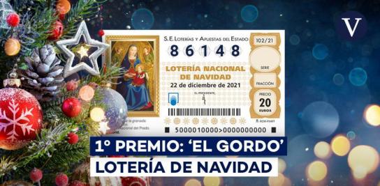 86148, el Gordo de la Lotería de Navidad 2021