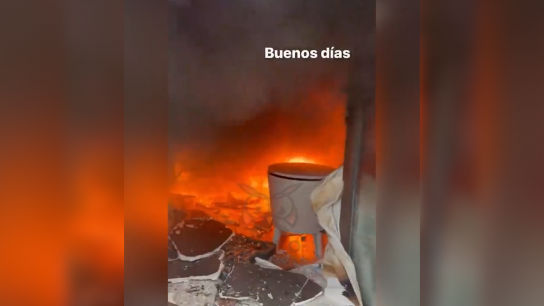 Miguel Herrán publica un vídeo roto de dolor mientras ve arder su casa