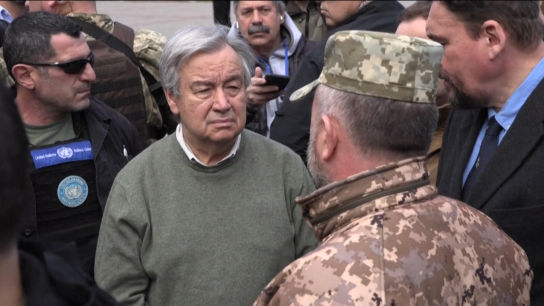 Rusia saca pecho del ataque contra el centro de Kyiv durante la visita de Guterres