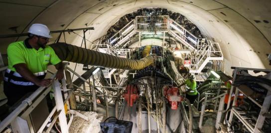 La tuneladora de la línea 9 avanza a velocidad de crucero