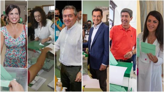 La participación electoral cae casi 2 puntos en las horas centrales del día, situándose en el 44,5%
