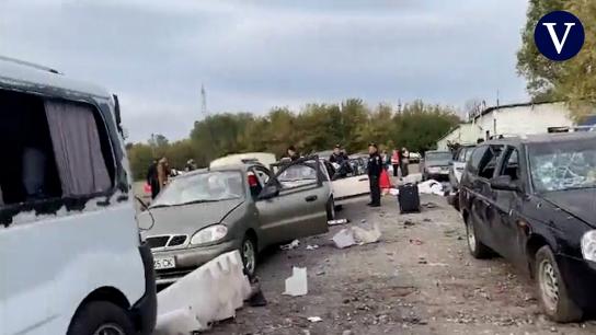 Rusia mata a 30 personas en un convoy humanitario de Zaporiyia antes de la anexión