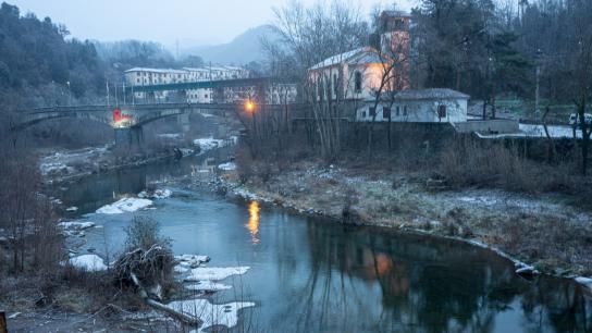 Nieve en la colonia de los suizos 