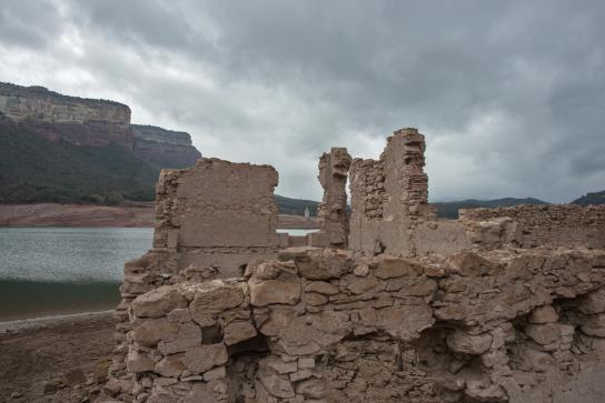 Las últimas lluvias no llenan el pantano de Sau