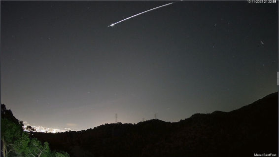 Las cámaras captan en el Vallès el bólido registrado en varios observatorios de Francia
