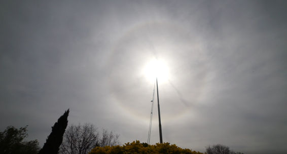 El halo solar más primaveral