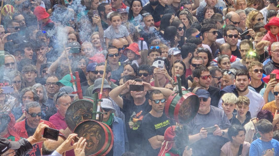 Corpus de fiesta en la Patum de Berga