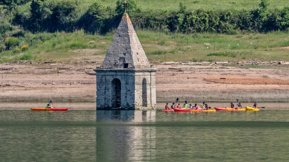Deportes acuáticos en el pantano de Sau