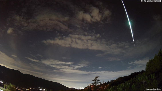 Las imágenes de un bólido a 65.000 km/h