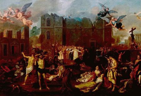Alegoria del terremoto de Lisboa de 1755 obra de João Glama