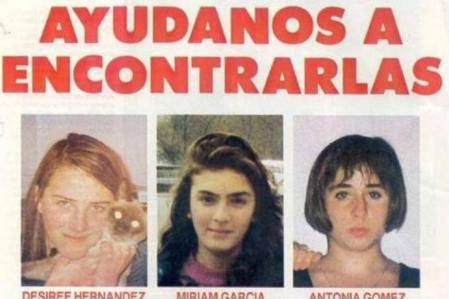 Cartel que se difundió para buscar a las niñas de Alcàsser en 1992