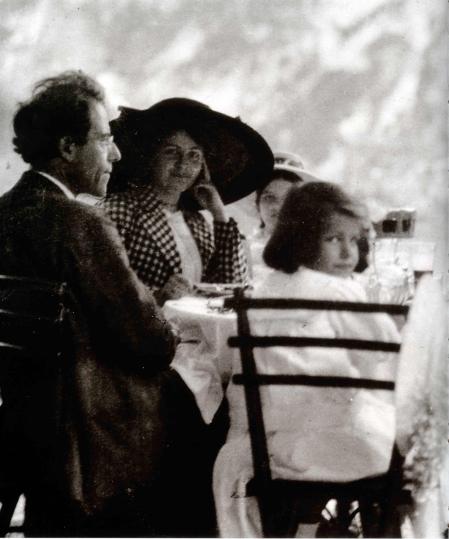 Gustav Mahler with Alma and Daughters Maria and Anna, 1910. Private Collection. (Photo by Fine Art Images/Heritage Images/Getty Images)