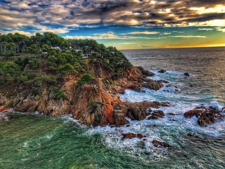 Vista de la Costa Brava durante el recorrido del Camino de Ronda de Palamós a Calella de Palafrugell.