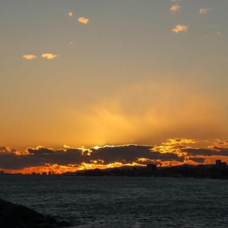 Show de colores en el puerto de Mataró.