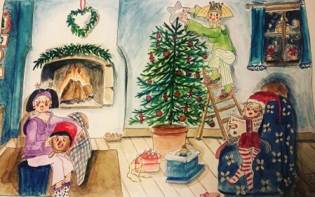 Las Tietes se preparan para celebrar la Navidad.