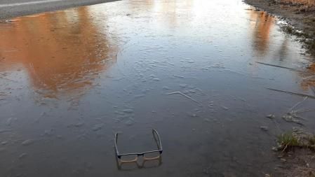 Helada en la playa de Gavà.