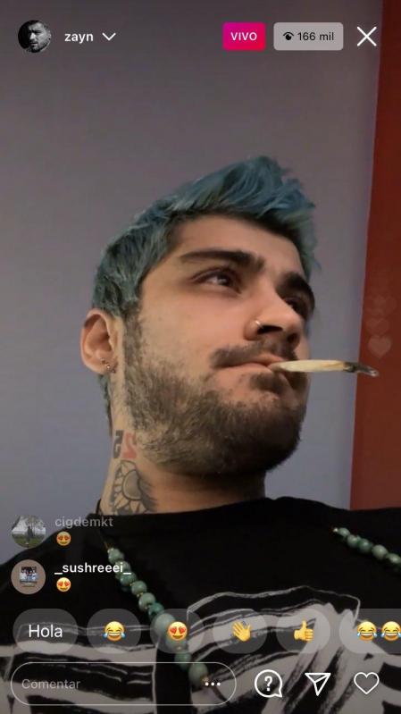 Zayn Malik en su extraña retransmisión en directo