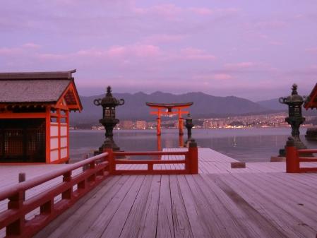 Santuario de Itsukushima de Miyajima, cerca de Hiroshima