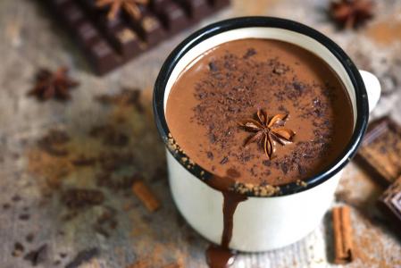 Chocolate a la taza con especias
