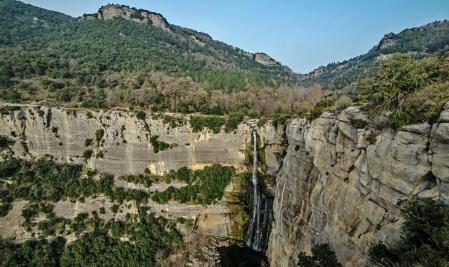 Paisaje de Rupit en la zona del Salt de Sallent.