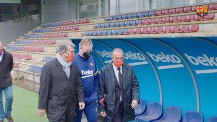 Laporta se reúne con Koeman y los jugadores