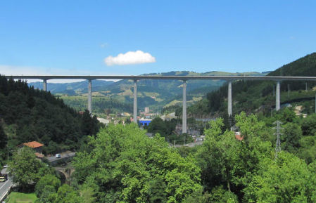 Uno de los temas ya construidos del TAV vasco, en Gipuzkoa.