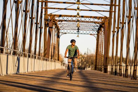 La bici es un medio de transporte sostenible 