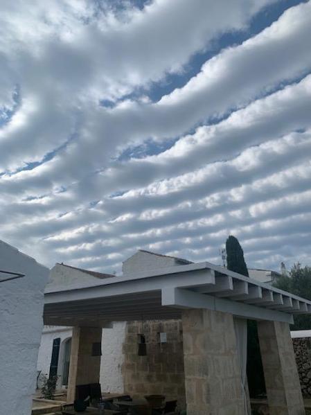 Vistas del cielo en Menorca.