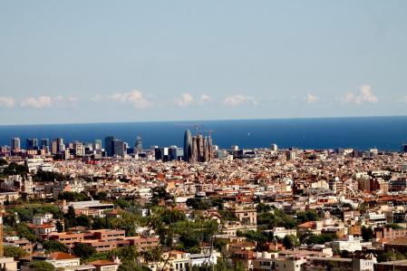 Barcelona desde el Mirador de la Rabassada.
