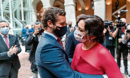 Investidura de la presidenta de la Comunidad de Madrid, Isabel Díaz Ayuso Pablo Casado
