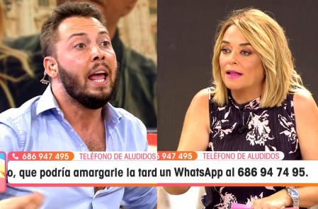 Toñi Moreno y José Antonio Avilés protagonizan un tenso enfrentamiento en 'Viva la Vida'.