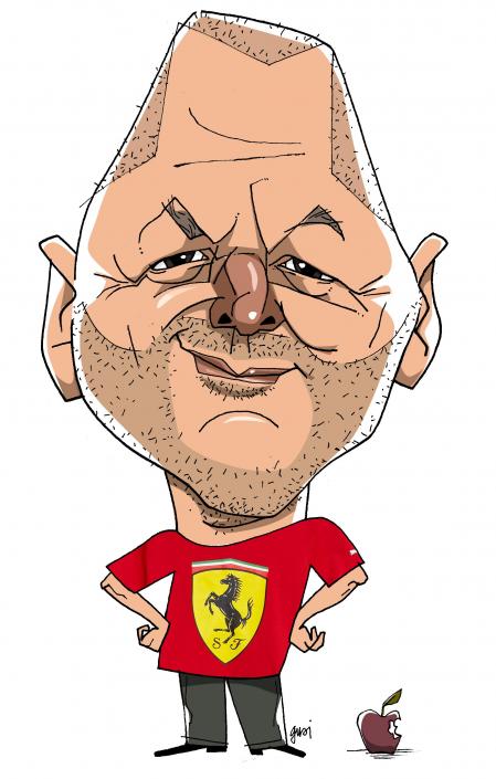 Jony Ive, caricaturizado por Gusi Bejer