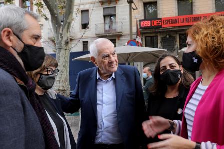 Ernest Maragall y su equipo denuncian la no reforma de les Rambles.